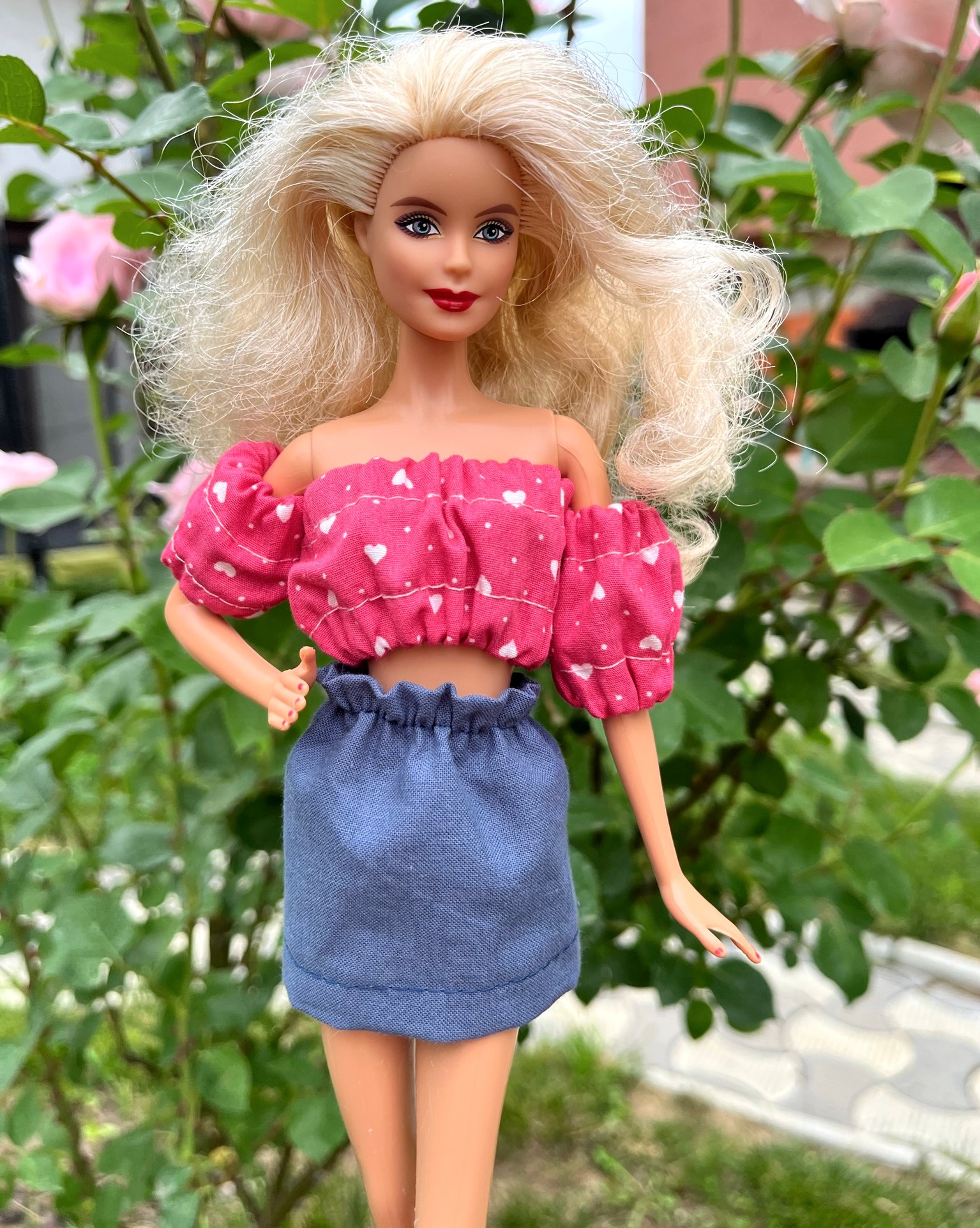 Crop top for barbie dolls new arrivals