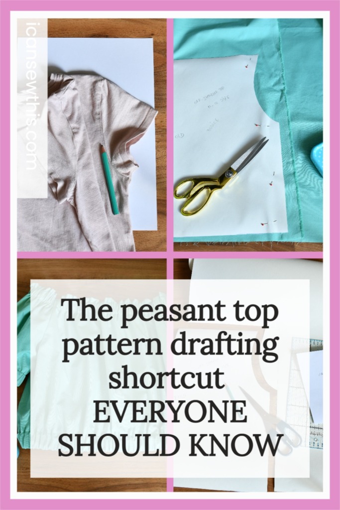 peasant top pattern drafting shortcut