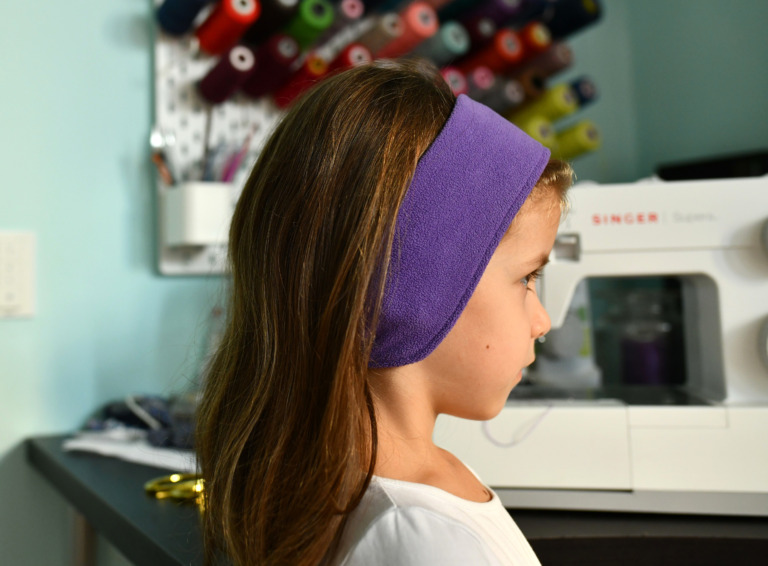 How To Repurpose An Old Sweatshirt Upcycle Ideas I Can Sew This   Sweatshirt Upcycle Ear Warmer Headband 1 768x566 