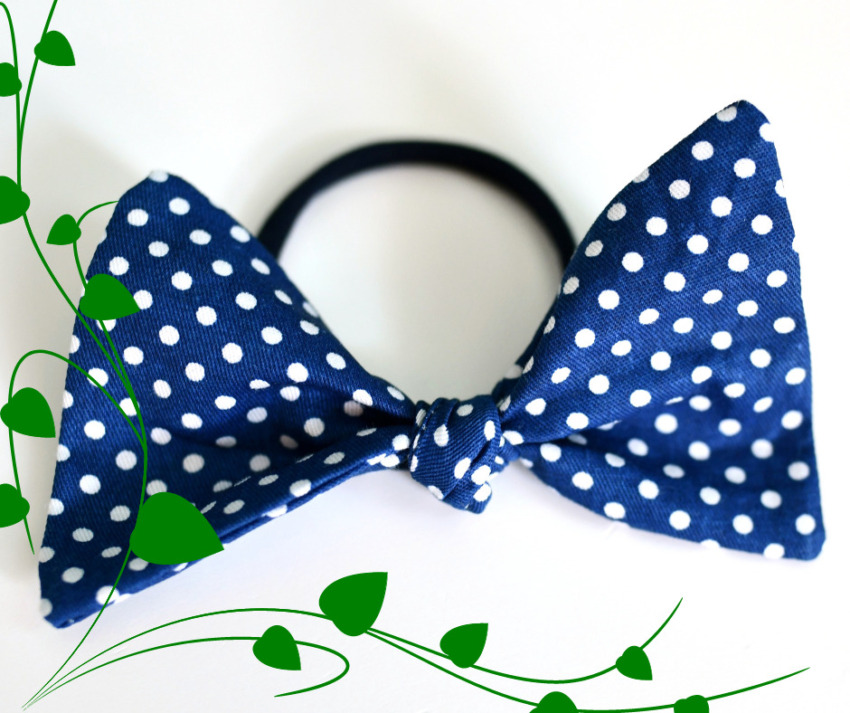 DIY knot bow hair ties tutorial I Can Sew This