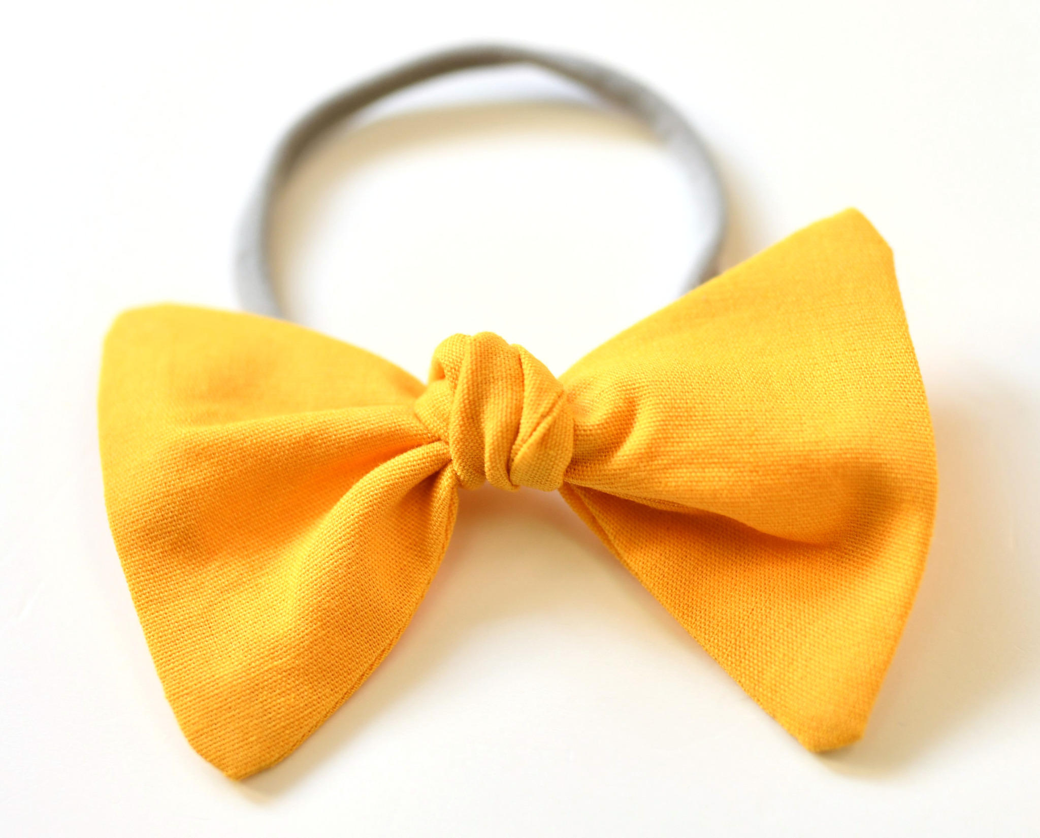 DIY knot bow hair ties tutorial I Can Sew This