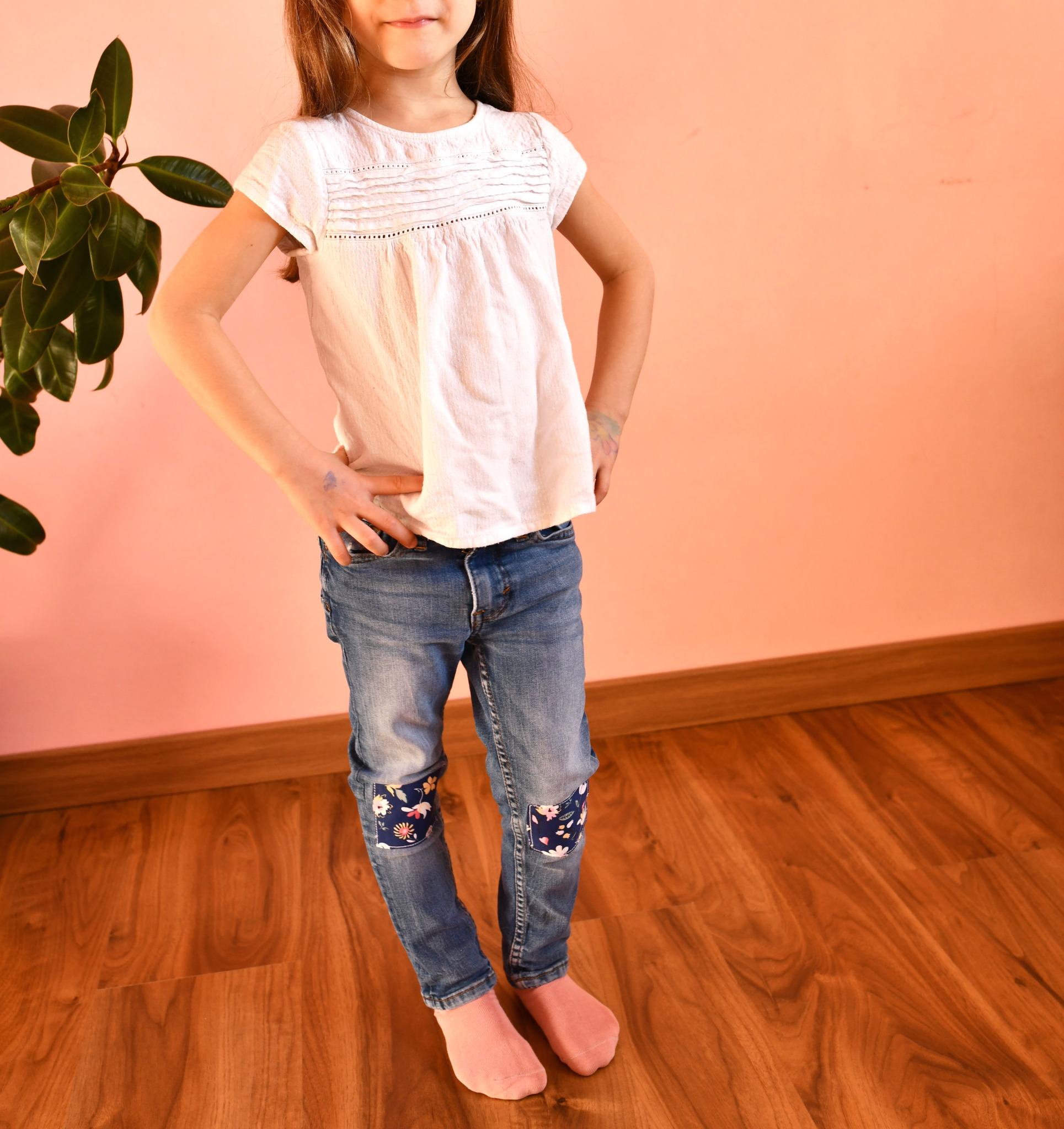 The quickest way to add knee patches to jeans I Can Sew This