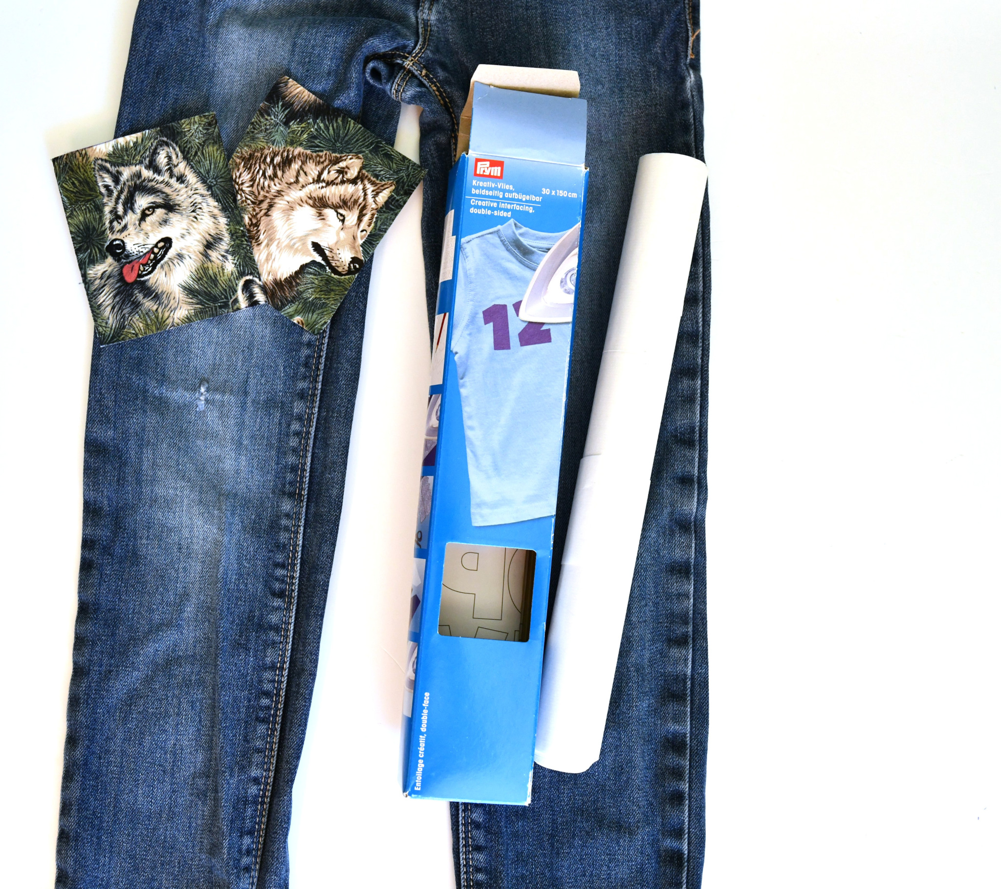 The quickest way to add knee patches to jeans I Can Sew This