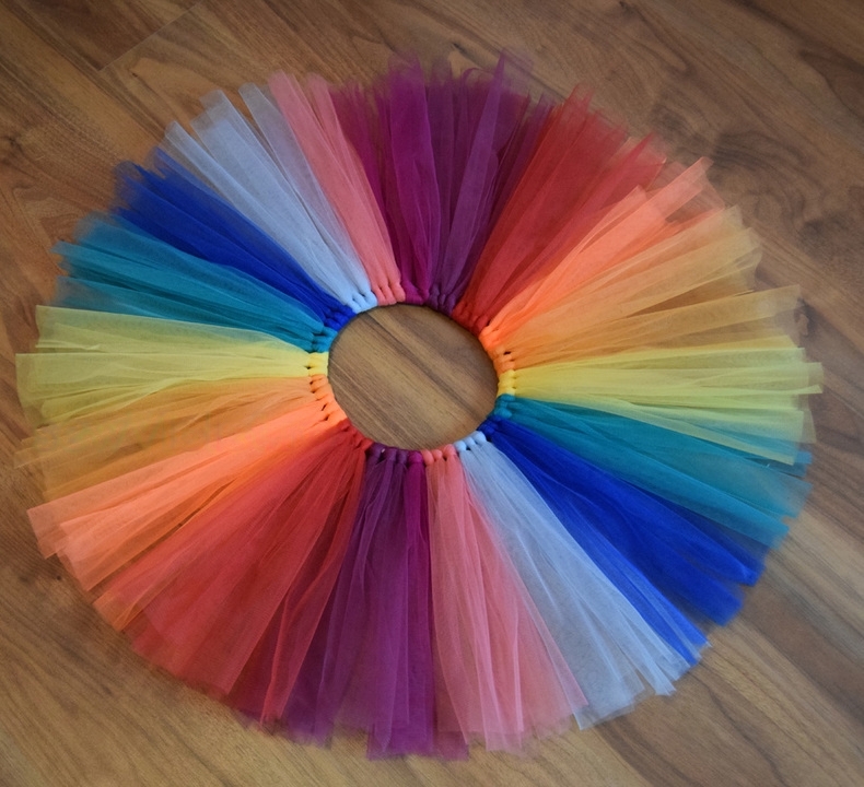 rainbow no-sew tutu skirt