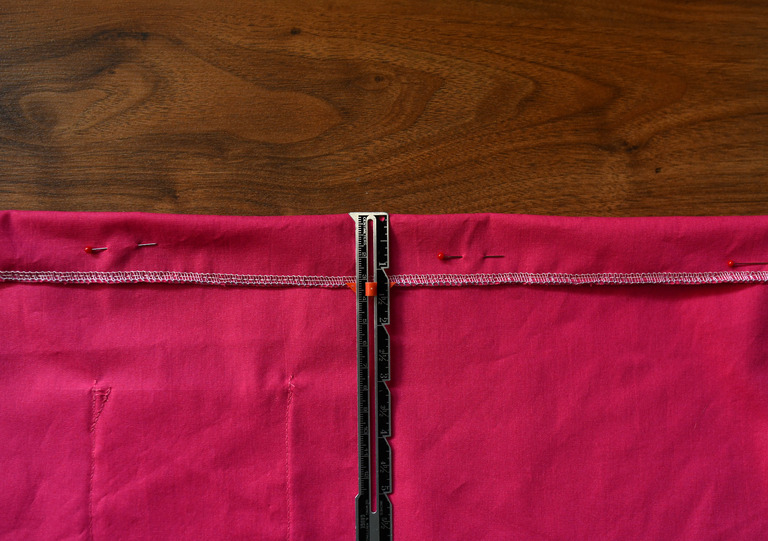 How to sew a cute gathered skirt with rounded patch pockets I Can Sew