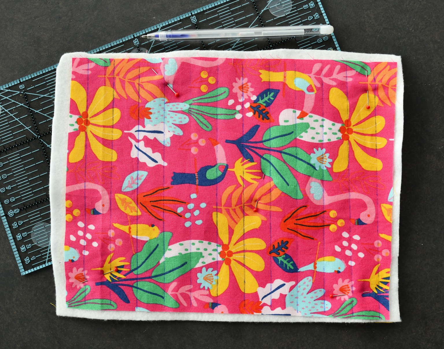 Quilted Zipper Pouch