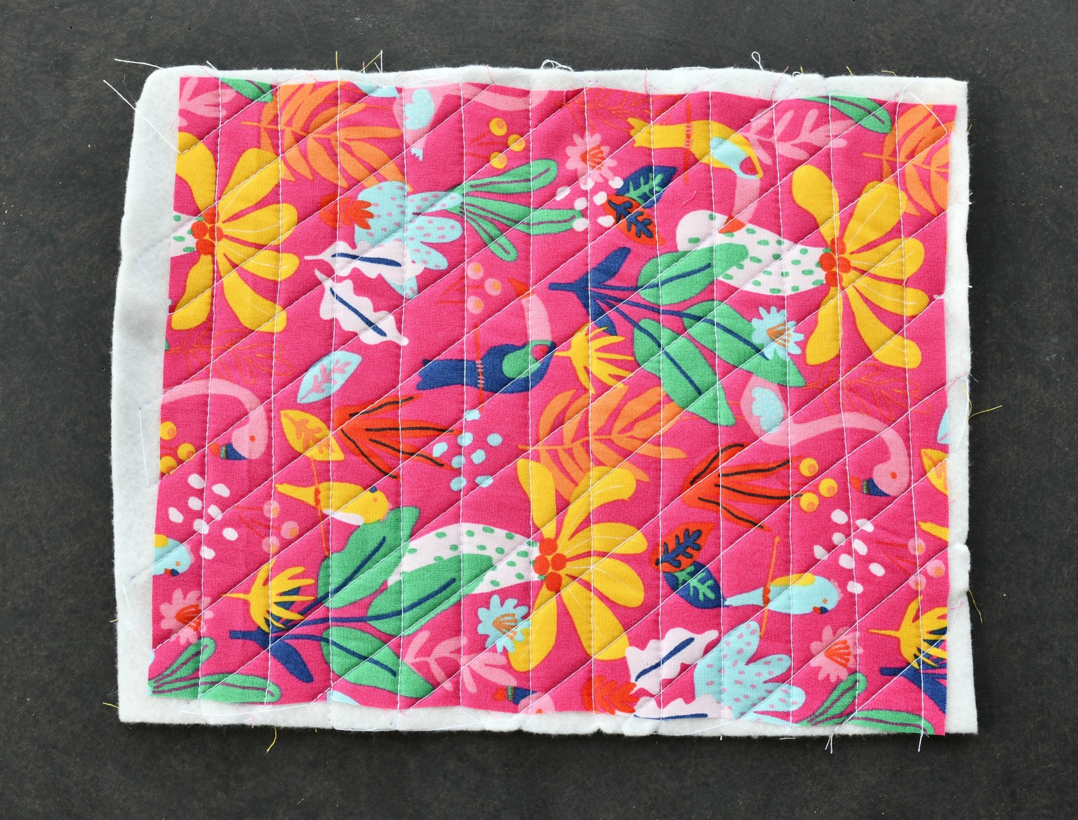 Easy quilted zipper pouch free pattern I Can Sew This