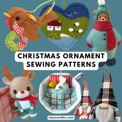 The best Christmas ornament sewing patterns for easy handmade gifts