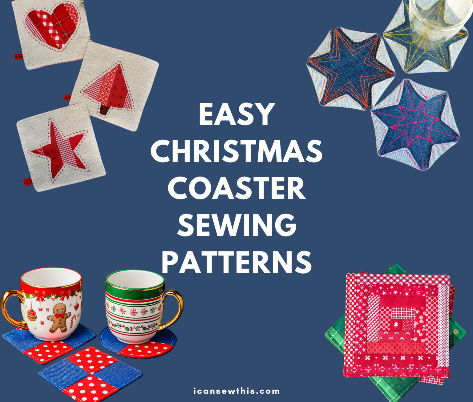 Sew The Cutest Christmas Coasters 20 Free Paid Patterns I Can Sew Sew The Cutest Christmas Coasters 20 Free Paid Patterns I Can Sew