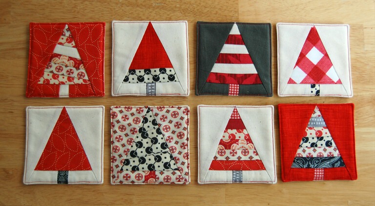 Christmas tree coasters pattern by Olivia Jane Handcrafted