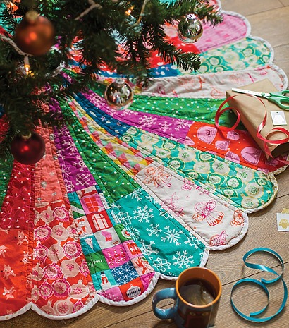 PDF Pattern for Giant Dresden Christmas Tree Skirt by Carrie Actually