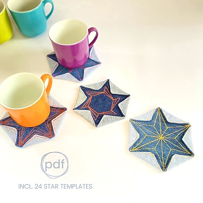 Christmas mug rug pattern by Jotdotshop