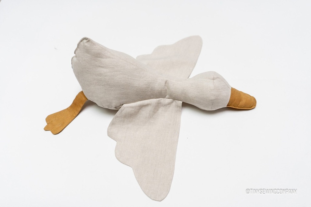 Goose Soft Toy Sewing Pattern by Tiny Sewing Company