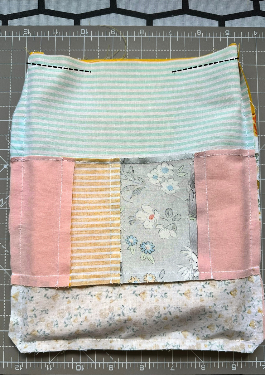 DIY patchwork lined drawstring gift bag - I Can Sew This