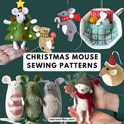 The best festive DIY Christmas mouse sewing patterns to craft this season