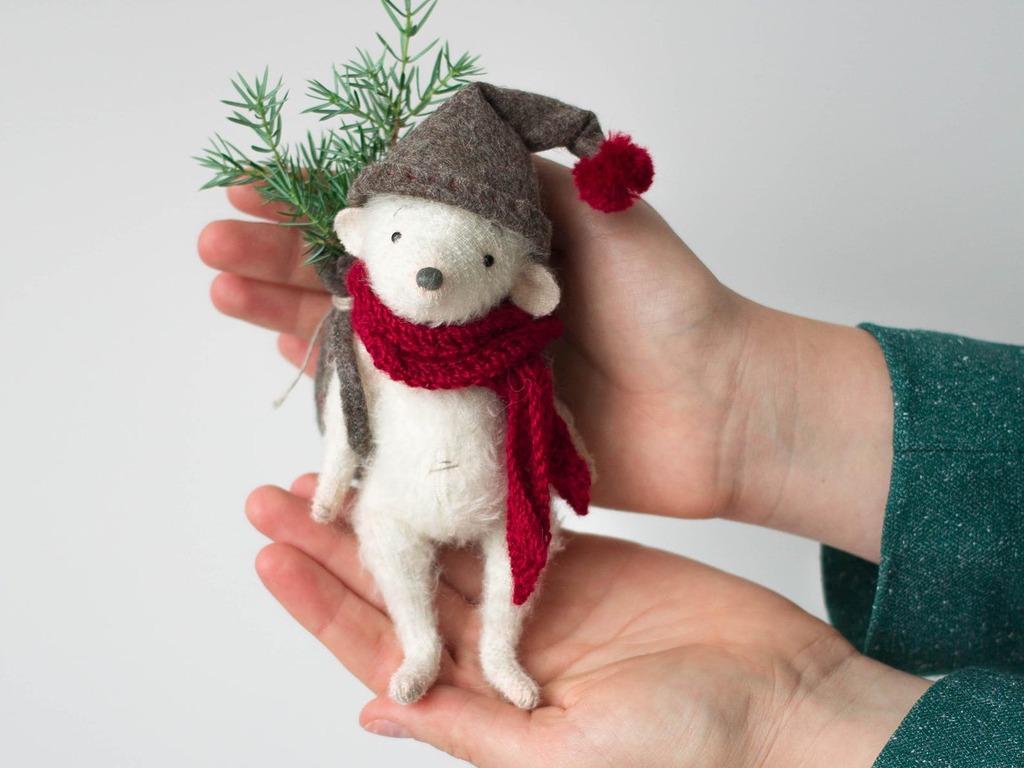 Christmas Mouse Teddy Doll Sewing Pattern