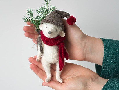Christmas Mouse Teddy Doll Sewing Pattern