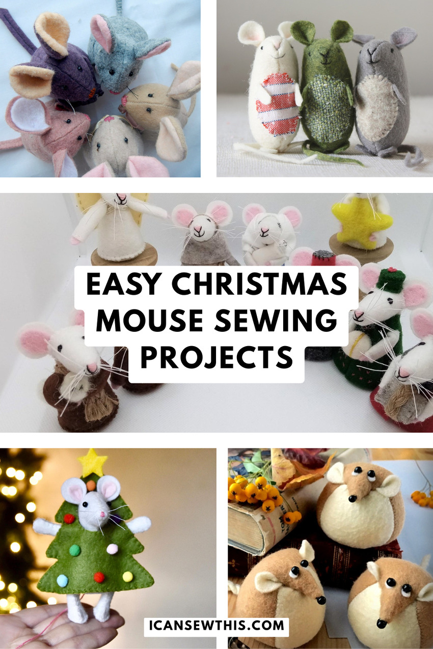 DIY Holiday Decor: Christmas Mouse Sewing Patterns