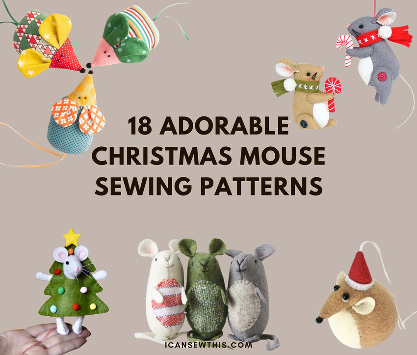 The Ultimate List of Christmas Mouse Sewing Patterns