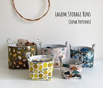 Lagom Storage Bins by SotakHandmadeShop