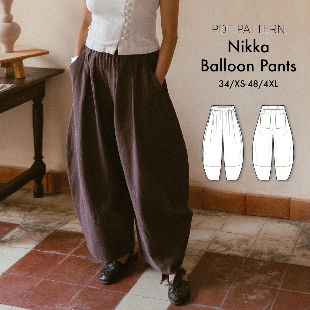 Nikka Balloon Barrel Legs Pants by IsaInStitches