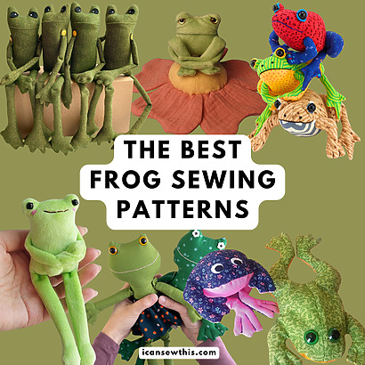 Adorable Frog Sewing Patterns: From Easy Beanbags to Stylish Rag Dolls - free and paid patterns