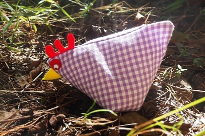 Fabric Hen Sewing Pattern by Sew a Softie