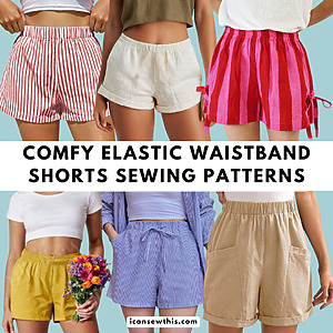 Comfy Elastic Waistband Shorts to Sew This Weekend