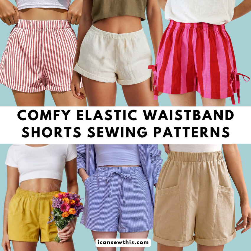 Comfy Elastic Waistband Shorts to Sew This Weekend