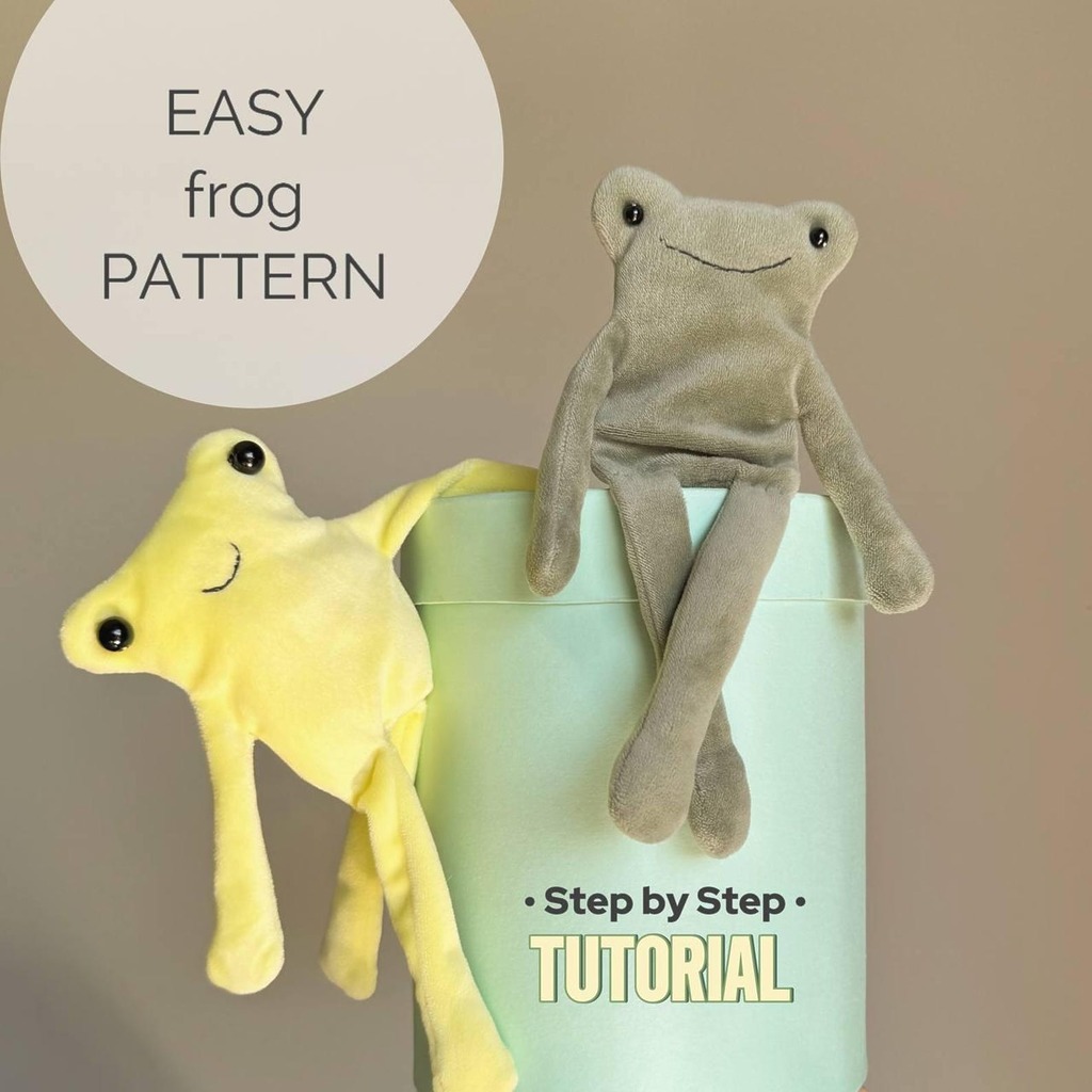 Easy Plush Frog Sewing Pattern by MarfushkaToys