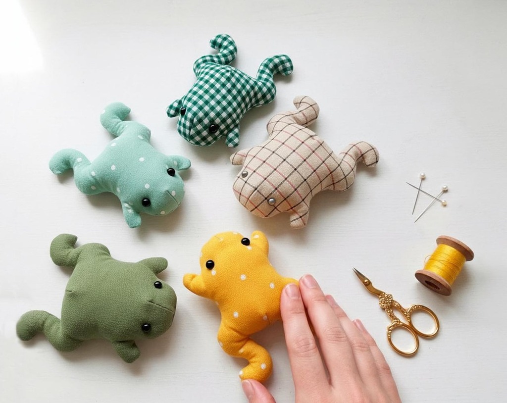 Two-Size Stuffed Frog Pattern by My1212Studio