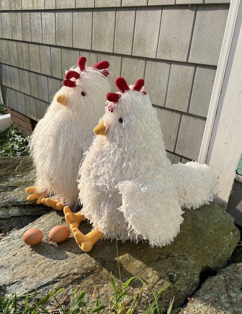 Popcorn Chicken Plush Pattern by Maureen Lee Design