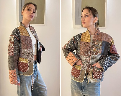 Effortless Chic Design: Clover Quilted Jacket from GeorgettePatterns