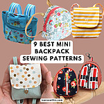 9 best mini backpack sewing patterns for scrap busting & gifts - I Can ...