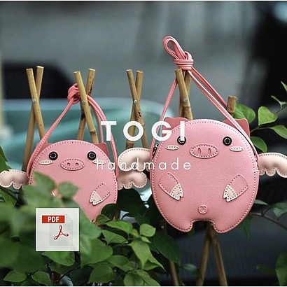 Pig Bag Leather Sewing Pattern (PDF)
by ToGiHandmade