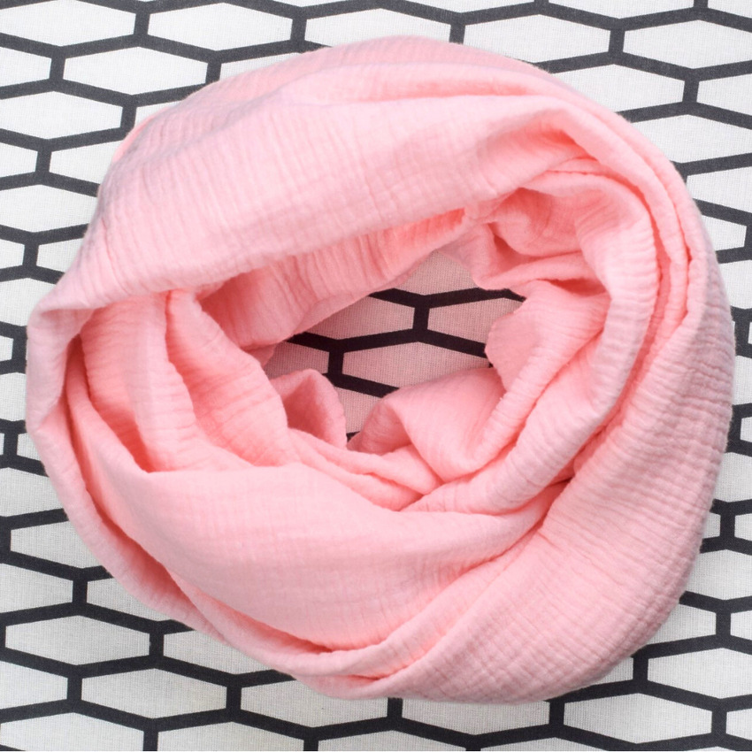 DIY cotton infinity scarf - easy, 10-minute tutorial for beginners