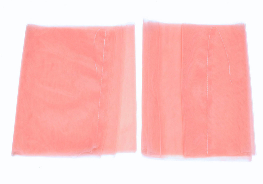 sew the back seams of tulle skirt