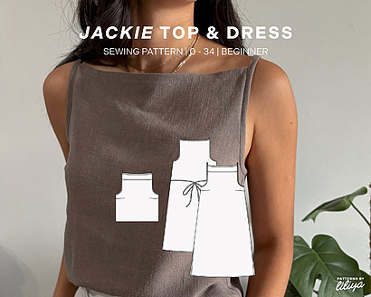 Jackie Top & Dress by PatternsByLiliya