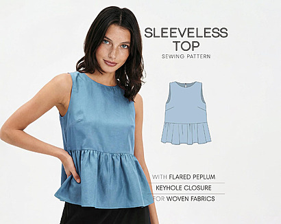 Peplum Blouse by PatternGardens