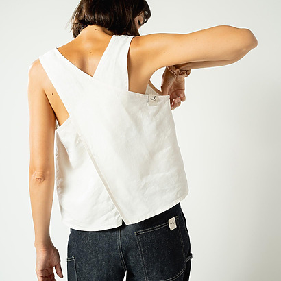 Minimalistic linen top sewing pattern