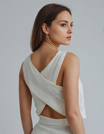 Crossback crop top sewing pattern