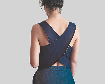 Bria crossback blouse sewing pattern PDF