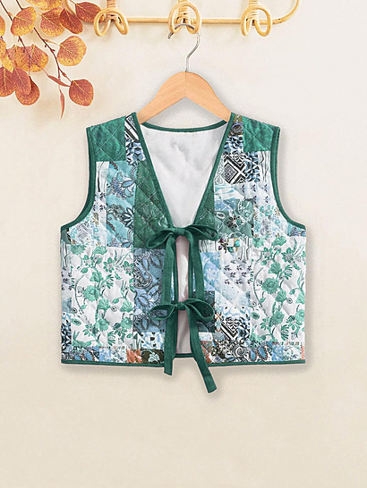 Patchwork vest by TinyCoutureKids