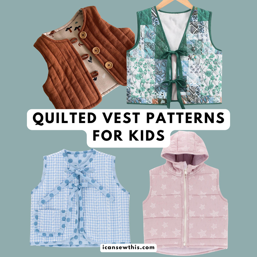 Best quilted vest patterns for kids - Easy DIY quilted vests for children