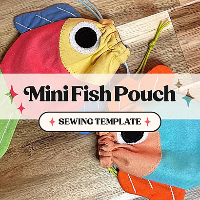 Mini Fish Pouch sewing pattern