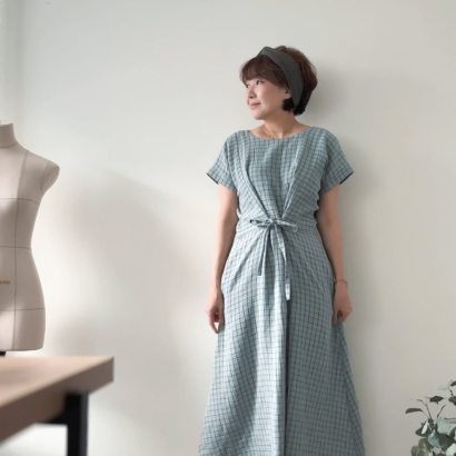 Tie Dress by TwoONineFabricStudio