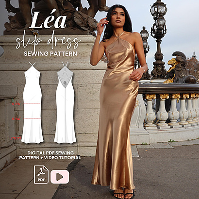 L&eacute;a slip dress by FromParisWithLoveDIY