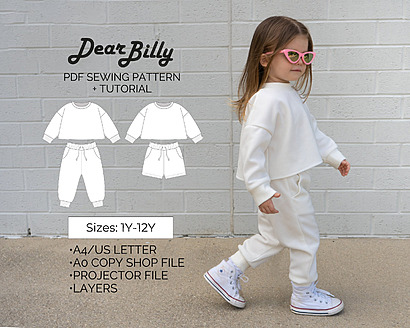 Aspen sweatshirt and sweatpants bundle by DearBillyPatterns