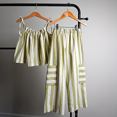 Breezy top and wide leg pants by EasilyMadeDesign