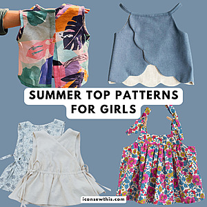 10 cute kids sewing patterns for summer - Top woven fabric patterns for baby girls